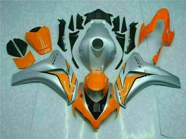 Discount 2008-2011 Orange Silver Honda CBR1000RR Motorcycle Fairings Canada