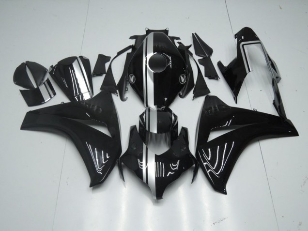 Discount 2008-2011 Glossy Black with Silver Stripe Honda CBR1000RR Motorcycle Fairing Kit Canada Discount 2008-2011 Glossy Black with Silver Stripe Honda CBR1000RR Motorcycle Fairing Kit Canada