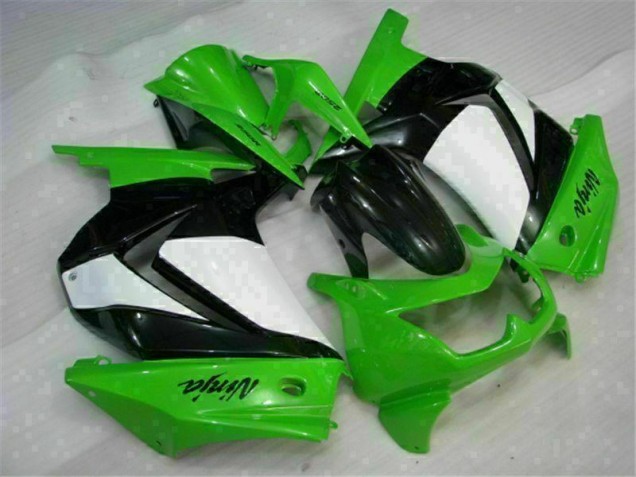 Discount 2008-2012 Green Black Ninja Kawasaki EX250 Moto Fairings Canada Discount 2008-2012 Green Black Ninja Kawasaki EX250 Moto Fairings Canada