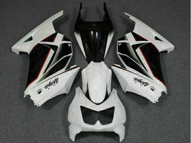 Discount 2008-2012 White Black Ninja Kawasaki EX250 Replacement Fairings Canada Discount 2008-2012 White Black Ninja Kawasaki EX250 Replacement Fairings Canada