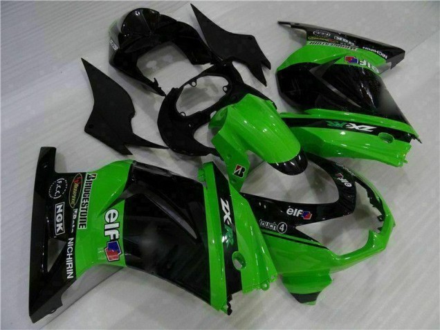 Discount 2008-2012 Black Green Kawasaki EX250 Motorcycle Fairings Canada Discount 2008-2012 Black Green Kawasaki EX250 Motorcycle Fairings Canada