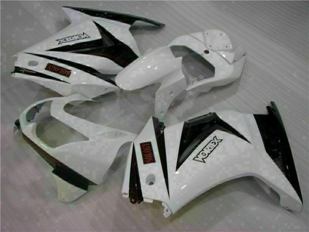 Discount 2008-2012 White Black Kawasaki EX250 Motorcycle Bodywork Canada Discount 2008-2012 White Black Kawasaki EX250 Motorcycle Bodywork Canada