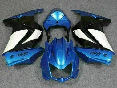 Discount 2008-2012 Blue White Black Ninja Kawasaki EX250 Motorbike Fairing Kits Canada
