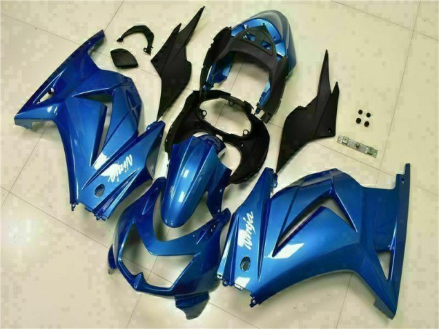 Discount 2008-2012 Blue Black White Ninja Kawasaki EX250 Moto Fairings Canada Discount 2008-2012 Blue Black White Ninja Kawasaki EX250 Moto Fairings Canada