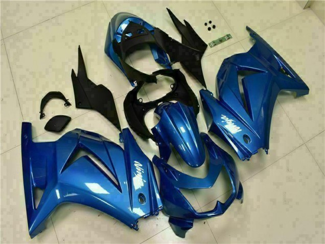 Discount 2008-2012 Blue Black White Ninja Kawasaki EX250 Moto Fairings Canada Discount 2008-2012 Blue Black White Ninja Kawasaki EX250 Moto Fairings Canada
