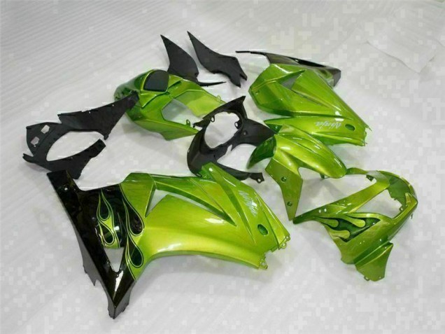 Discount 2008-2012 Green Black Kawasaki EX250 Motorcycle Fairings Canada Discount 2008-2012 Green Black Kawasaki EX250 Motorcycle Fairings Canada
