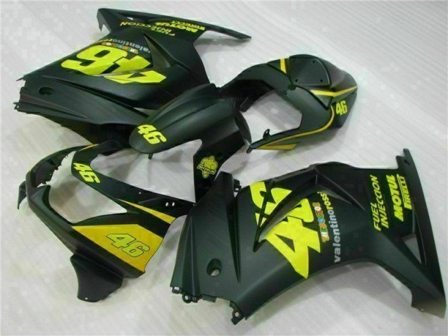 Discount 2008-2012 Black Yellow 46 Kawasaki EX250 Motorcycle Fairings Kit Canada Discount 2008-2012 Black Yellow 46 Kawasaki EX250 Motorcycle Fairings Kit Canada