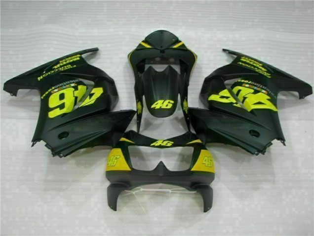 Discount 2008-2012 Black Yellow 46 Kawasaki EX250 Motorcycle Fairings Kit Canada Discount 2008-2012 Black Yellow 46 Kawasaki EX250 Motorcycle Fairings Kit Canada