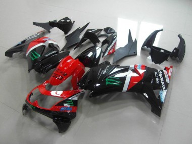Discount 2008-2012 Red and Black Monster Kawasaki ZX250R Bike Fairings Canada