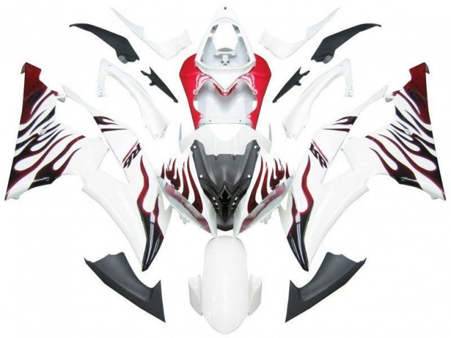 Discount 2008-2016 White Red Flame R6 Yamaha YZF R6 Motorbike Fairing Canada Discount 2008-2016 White Red Flame R6 Yamaha YZF R6 Motorbike Fairing Canada