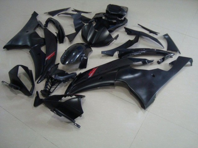 Discount 2008-2016 Matte Black Glossy Black Yamaha YZF R6 Motorcycle Fairings Kit Canada Discount 2008-2016 Matte Black Glossy Black Yamaha YZF R6 Motorcycle Fairings Kit Canada