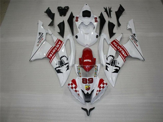Discount 2008-2016 White Yamaha YZF R6 Motorbike Fairings Canada Discount 2008-2016 White Yamaha YZF R6 Motorbike Fairings Canada