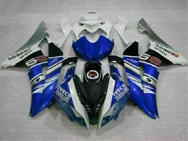 Discount 2008-2016 White Blue Yamaha YZF R6 Moto Fairings Canada