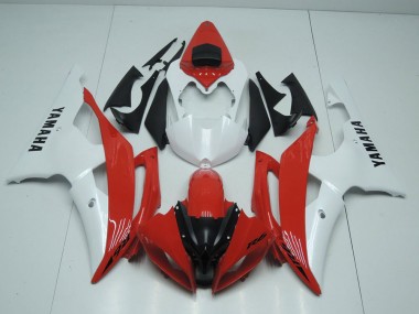 Discount 2008-2016 Red and Pearl White Yamaha YZF R6 Motorcycle Replacement Fairings Canada