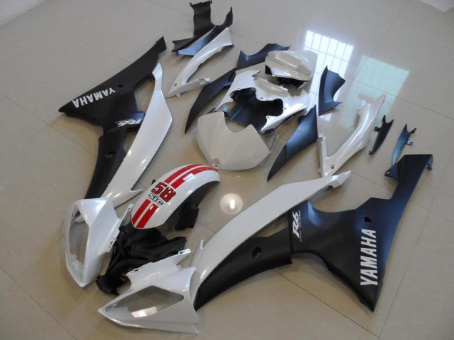 Discount 2008-2016 Pearl White and Black 58 Sic Yamaha YZF R6 Bike Fairing Canada Discount 2008-2016 Pearl White and Black 58 Sic Yamaha YZF R6 Bike Fairing Canada