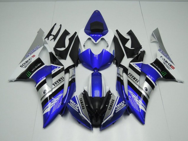 Discount 2008-2016 Blue White ENEOS Monster Yamaha YZF R6 Motorcycle Fairings Kit Canada Discount 2008-2016 Blue White ENEOS Monster Yamaha YZF R6 Motorcycle Fairings Kit Canada