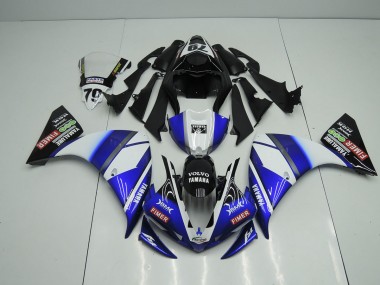 Discount 2009-2011 Yamaha YZF R1 Motorcycle Fairings MF2268 - Blue Black Sterilgarda Canada