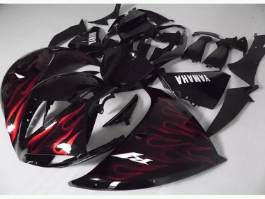 Discount 2009-2011 Red Black Flame Yamaha YZF R1 Bike Fairings Canada
