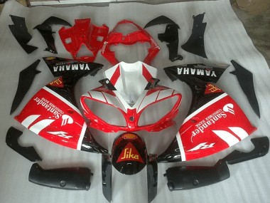 Discount 2009-2011 Red White and Black Graphic Yamaha YZF R1 Motorbike Fairing Canada