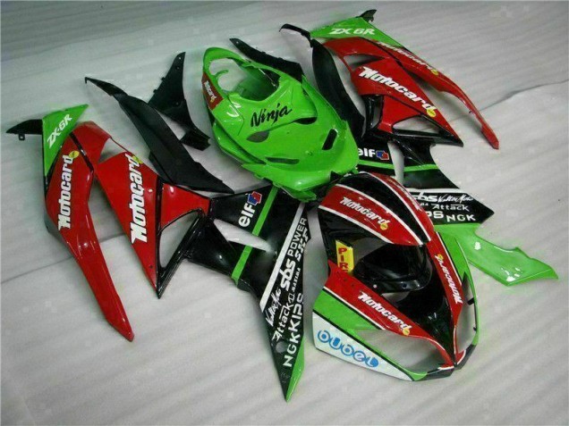 Discount 2009-2012 Black Red Green Motorcard Kawasaki ZX6R Motor Fairings Canada Discount 2009-2012 Black Red Green Motorcard Kawasaki ZX6R Motor Fairings Canada