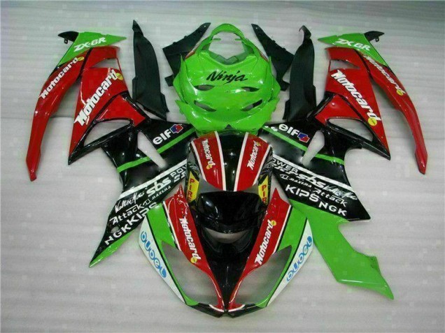 Discount 2009-2012 Black Red Green Motorcard Kawasaki ZX6R Motor Fairings Canada Discount 2009-2012 Black Red Green Motorcard Kawasaki ZX6R Motor Fairings Canada