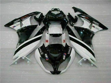 Discount 2009-2012 Black White 3M Touch4 Kawasaki ZX6R Bike Fairings Canada