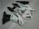 Discount 2009-2012 White Black Kawasaki ZX6R Motorcycle Fairings Kits Canada Discount 2009-2012 White Black Kawasaki ZX6R Motorcycle Fairings Kits Canada