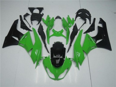 Discount 2009-2012 Green Black Kawasaki ZX6R Replacement Motorcycle Fairings Canada
