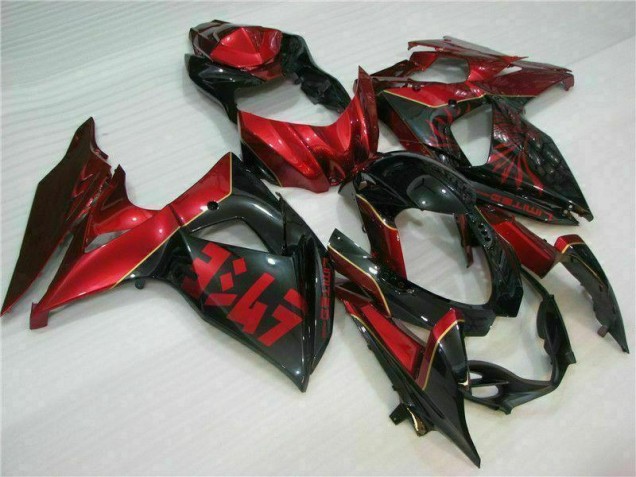 Discount 2009-2016 Red Flame Black Suzuki GSXR1000 Motorcycle Replacement Fairings Canada Discount 2009-2016 Red Flame Black Suzuki GSXR1000 Motorcycle Replacement Fairings Canada