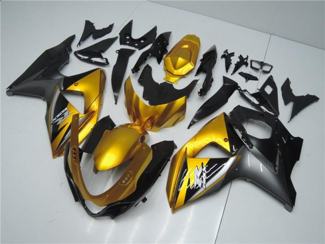 Discount 2009-2016 Golden Black Suzuki GSXR1000 Motorcycle Fairings Canada Discount 2009-2016 Golden Black Suzuki GSXR1000 Motorcycle Fairings Canada