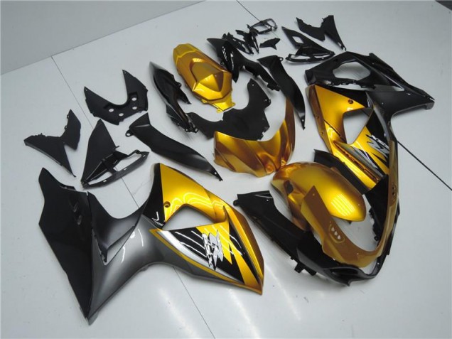 Discount 2009-2016 Golden Black Suzuki GSXR1000 Motorcycle Fairings Canada Discount 2009-2016 Golden Black Suzuki GSXR1000 Motorcycle Fairings Canada