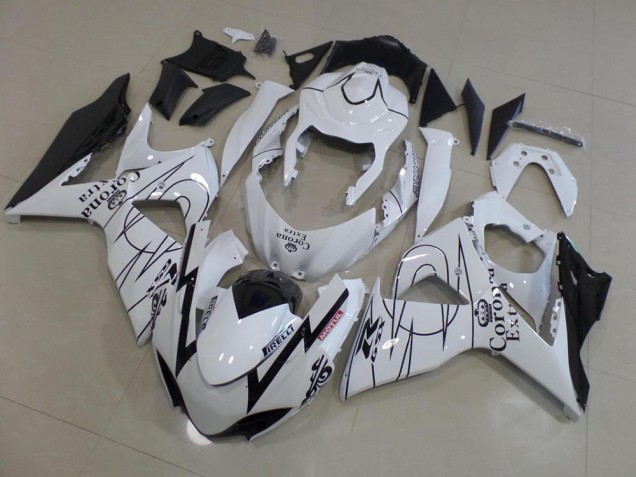 Discount 2009-2016 White Corona Race Suzuki GSXR 1000 K9 Motorcycle Fairings Kit Canada Discount 2009-2016 White Corona Race Suzuki GSXR 1000 K9 Motorcycle Fairings Kit Canada