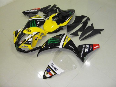 Discount 2012-2014 Yellow Monster Yamaha YZF R1 Motorcycle Fairings Kit Canada
