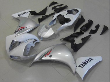 Discount 2012-2014 White Silver Yamaha YZF R1 Motorcycle Fairings Canada