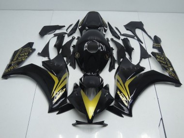 Discount 2012-2016 Glossy Black and Gold Honda CBR1000RR Replacement Fairings Canada