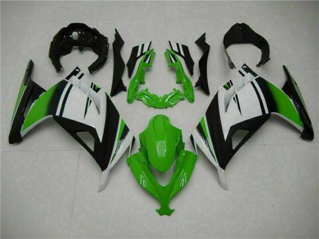 Discount 2013-2016 Green Black Silver Kawasaki EX300 Moto Fairings Canada Discount 2013-2016 Green Black Silver Kawasaki EX300 Moto Fairings Canada