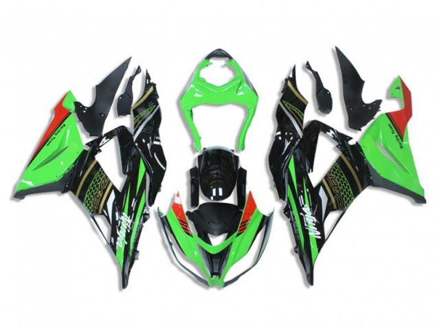 Discount 2013-2018 Green Black Kawasaki ZX6R Bike Fairing Kit Canada