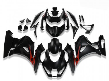 Discount 2017-2019 Suzuki GSXR 1000 Motorcycle Fairings MF0152 - Black Red Canada