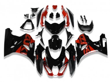 Discount 2017-2019 Suzuki GSXR 1000 Motorcycle Fairings MF1858 - Black Red Canada