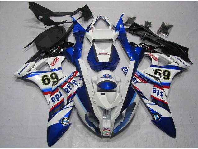 Discount 2009-2014 White Blue Sterilgarda 69 BMW S1000RR Motor Fairings Canada Discount 2009-2014 White Blue Sterilgarda 69 BMW S1000RR Motor Fairings Canada