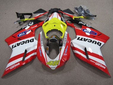Discount 2007-2014 Red White Generali 46 Ducati 1098 848 Motorcycle Fairings Canada