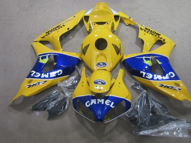 Discount 2006-2007 Yellow Blue Camel Honda CBR1000RR Motorcycle Fairings Canada