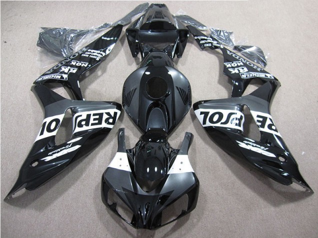 Discount 2006-2007 Black Repsol Honda CBR1000RR Motorcycle Fairing Kits Canada Discount 2006-2007 Black Repsol Honda CBR1000RR Motorcycle Fairing Kits Canada