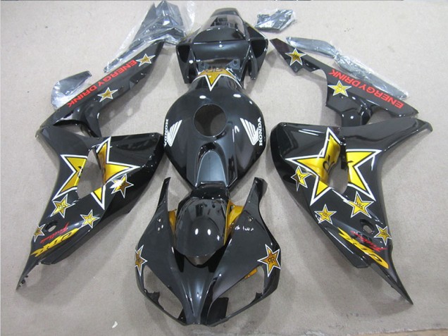 Discount 2006-2007 Black Yellow ENERGY DRINK Honda CBR1000RR Bike Fairing Canada Discount 2006-2007 Black Yellow ENERGY DRINK Honda CBR1000RR Bike Fairing Canada