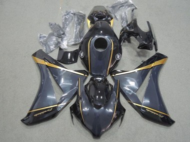 Discount 2008-2011 Black Gold Fireblade Honda CBR1000RR Motorbike Fairing Kits Canada