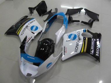 Discount 1996-2007 White Konica Minolta Honda CBR1100XX Blackbird Motorcycle Fairing Kit Canada