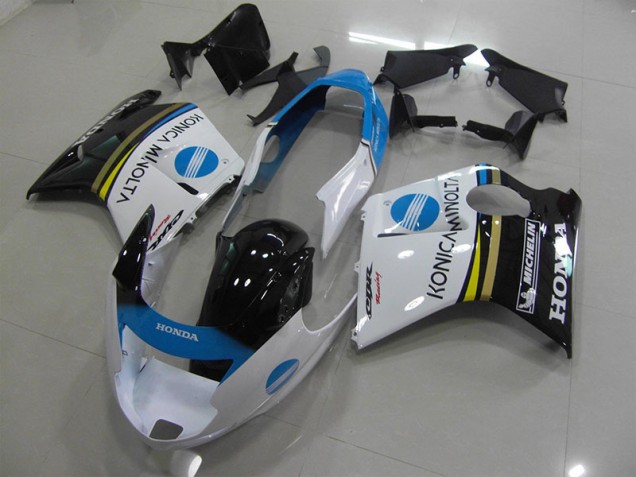 Discount 1996-2007 White Konica Minolta Honda CBR1100XX Blackbird Motorcycle Fairing Kit Canada Discount 1996-2007 White Konica Minolta Honda CBR1100XX Blackbird Motorcycle Fairing Kit Canada