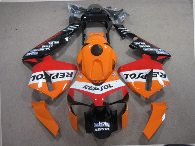 Discount 2003-2004 Orange Black Repsol Honda CBR600RR Motorcycle Fairings Canada Discount 2003-2004 Orange Black Repsol Honda CBR600RR Motorcycle Fairings Canada