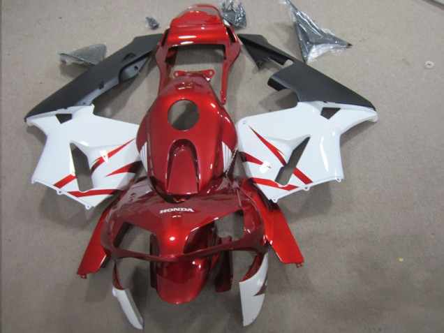 Discount 2003-2004 Red White Honda CBR600RR Motorcycle Fairing Kit Canada