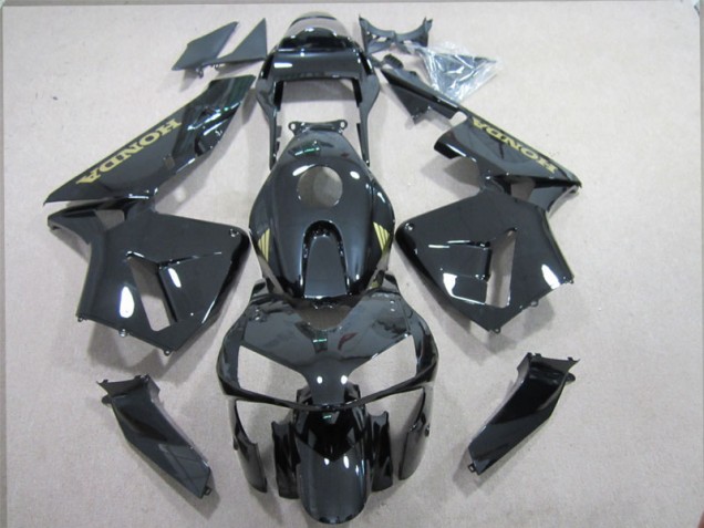 Discount 2003-2004 Black Gold Decal Honda CBR600RR Replacement Motorcycle Fairings Canada Discount 2003-2004 Black Gold Decal Honda CBR600RR Replacement Motorcycle Fairings Canada